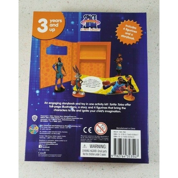 Space Jam A New Legacy Tattle Tales - 4 Figurines and Storybook Lebron James - Picture 9 of 12